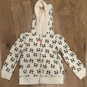 Circo Soft Cream Panda Print Kids Sherpa, Fleece Jacket